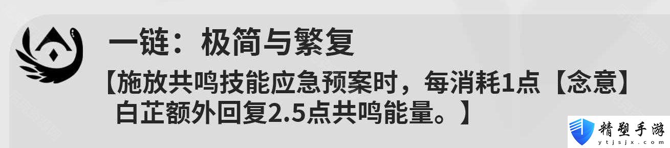 鳴潮白芷共鳴鏈效果一覽