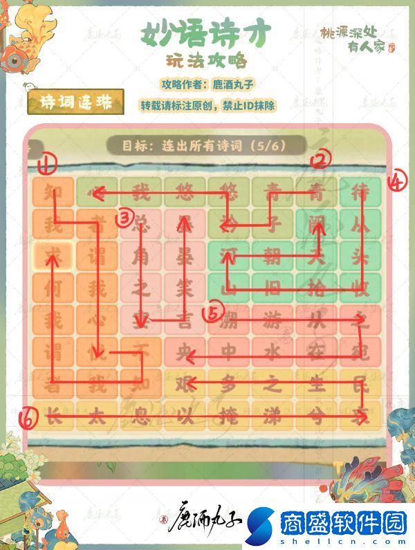 桃源深處有人家詩詞連珠