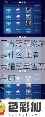 王者冠軍獎勵是什么