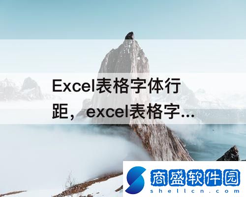 Excel表格字體行距