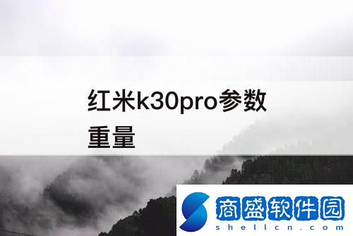 紅米k30pro參數重量