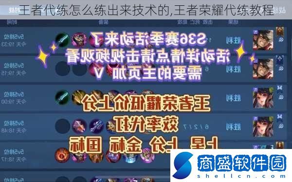 王者代練怎么練出來技術的