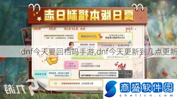 dnf今天要回檔嗎手游