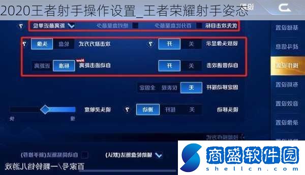 2020王者射手操作設置