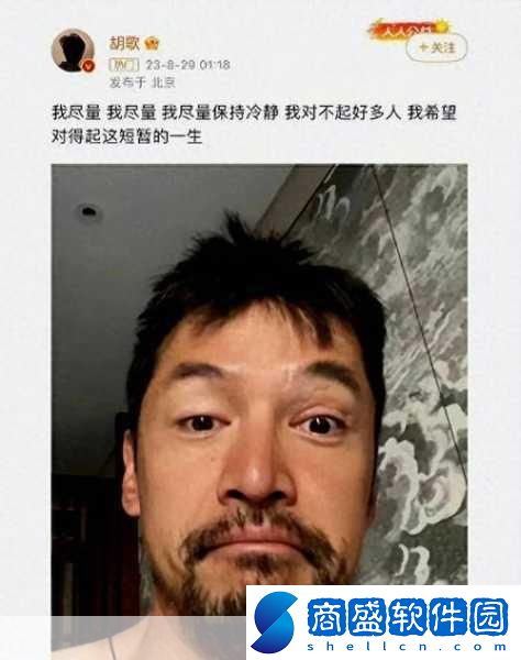 正式確診為胡歌早