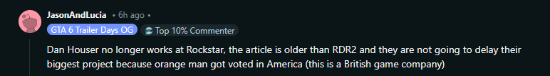 老外調侃GTA6特朗普任期發售